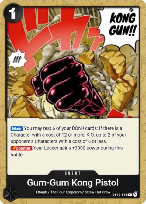 OP17-098 Gum-Gum Kong Pistol